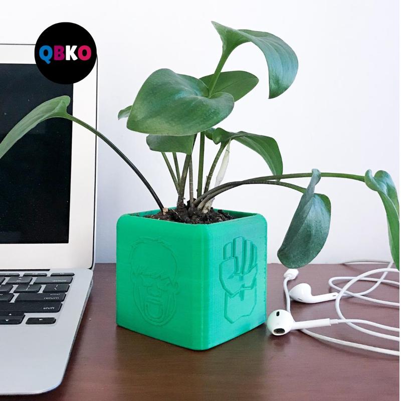 DESKTOP Hulk planter (STL file for 3d printing)
