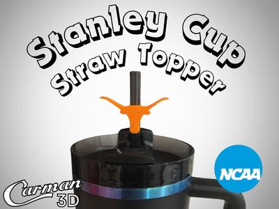 Texas Longhorns Stanley Cup Straw Topper