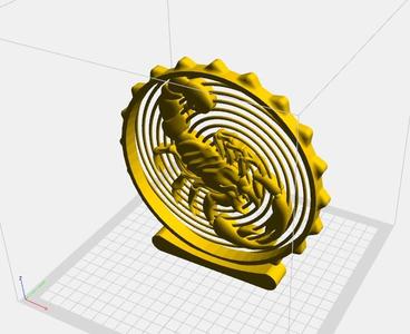 Scorpion - P6 - Decor - Trinket - Quick Print Gift - 3D - NO SUPPORT