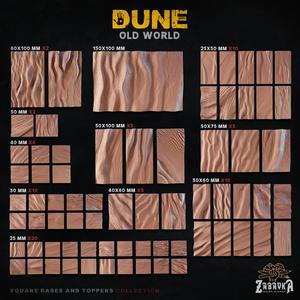Dune (Square) - Bases and Toppers (OLD World)