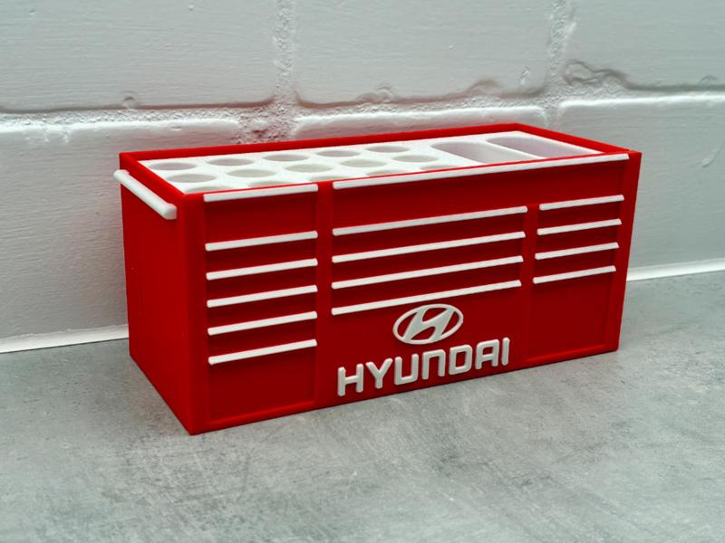 Hyundai Inspired car Desk work toolbox pen holder