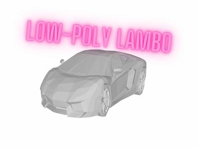 Low-Poly-Lambo