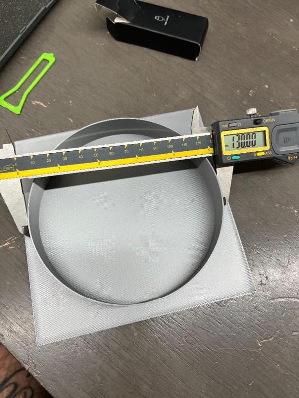 130mm hole cover (glue on. no screw holes)