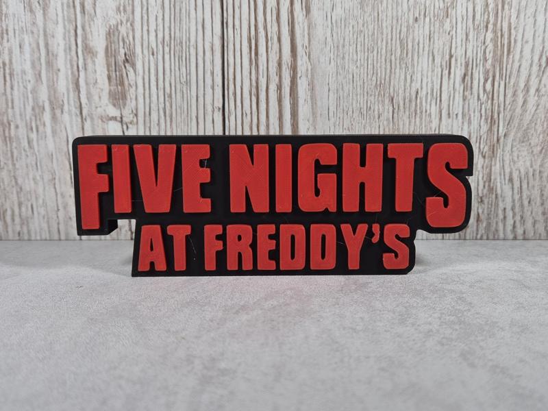 Five Nights at Freddy's Desk Logo | FNAF Desk Sign