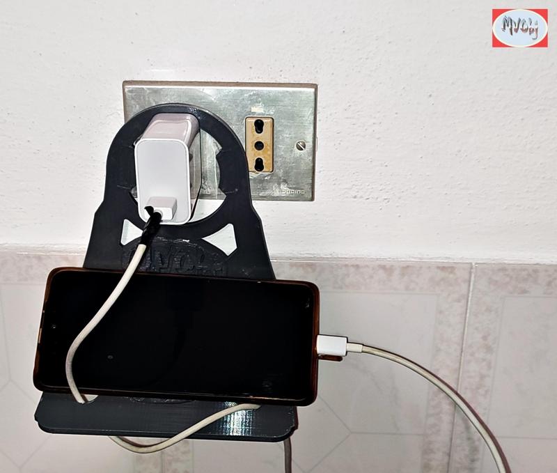 Outlet Foldable Cellphone Holder. Smartphone charging portable shelf