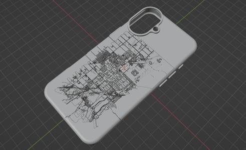 Iphone 16 plus case with california 3D relief camera Button simple back