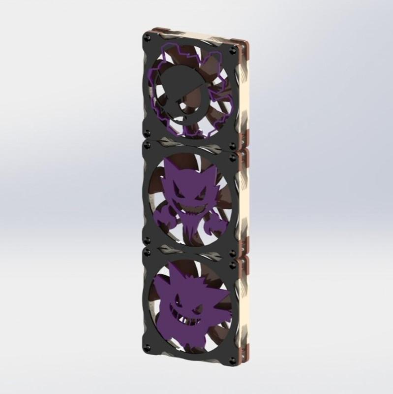 FAN GRILL POKEMON 3 PACK GASTLY, HAUNTER AND GENGAR 140mm