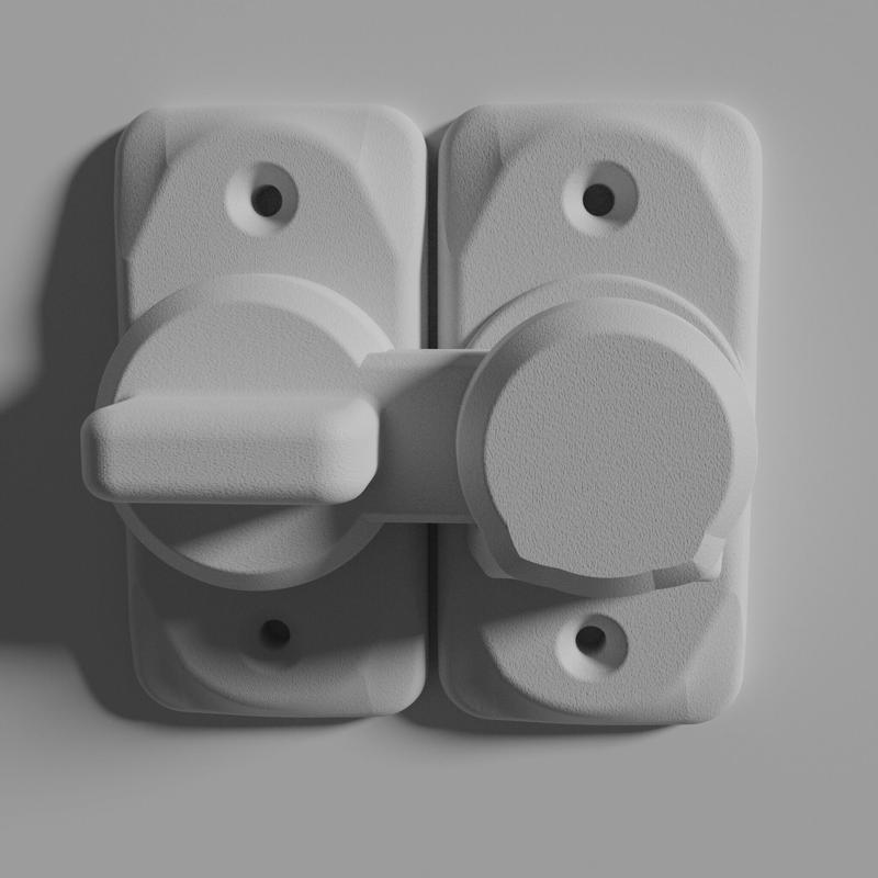 Lock with door latch