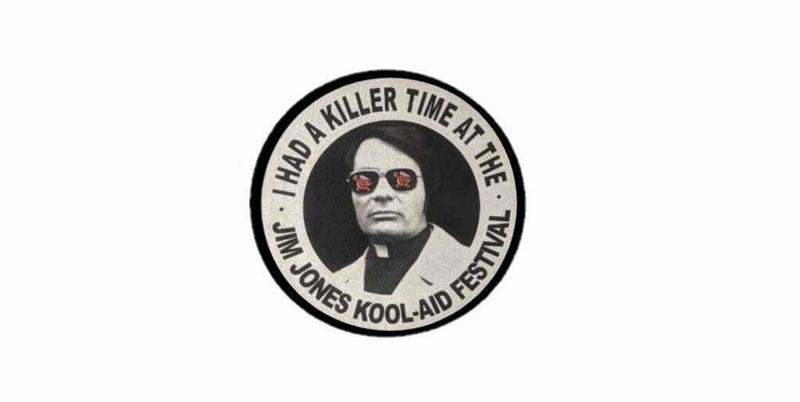 Lithopane: Killer Time at Jim Jones Kool-Aid Festival (Dark Humor)