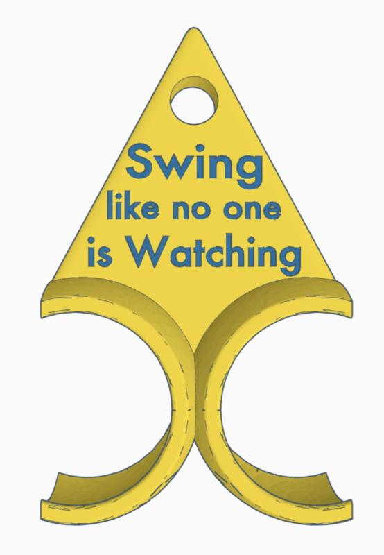 Swing like no one is Watching - GOLF BALL AND TEE HOLDER