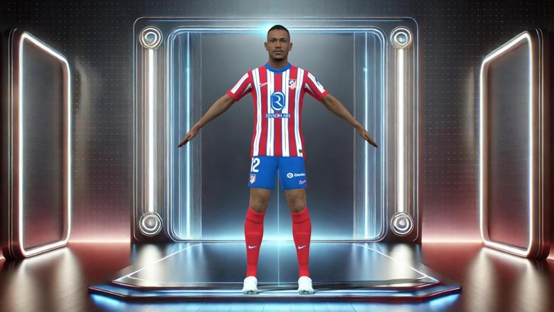 3D Rigged Samuel Lino Atletico Madrid 2025