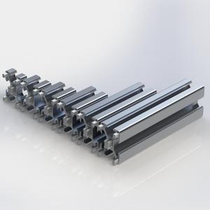 Profilati estrusi in alluminio 30mm x 30mm T-SLOT 8mm modulari