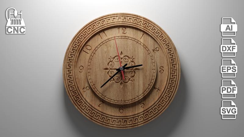 Wall Clock 1 CNC Model 3D model