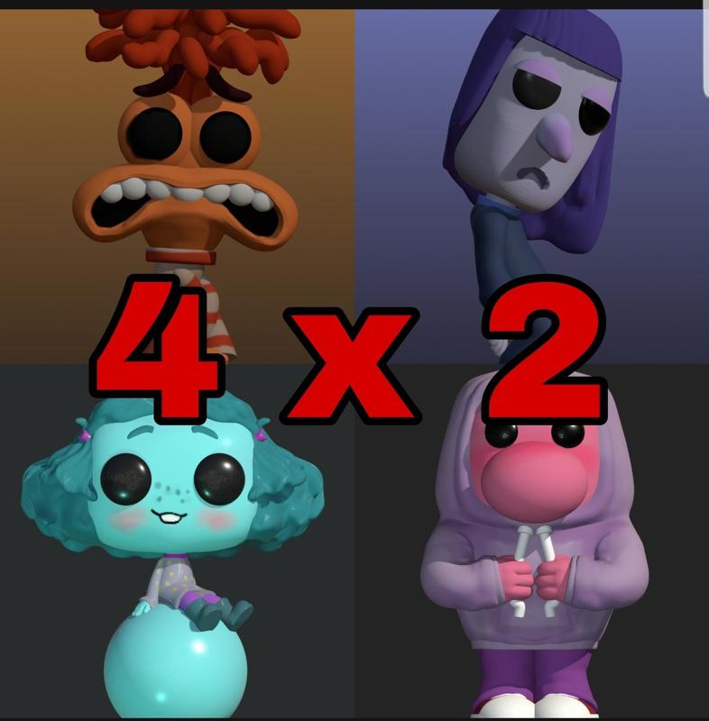 X4 Intensely 2 / inside out / inside out / visa versa ( FUNKO POP )