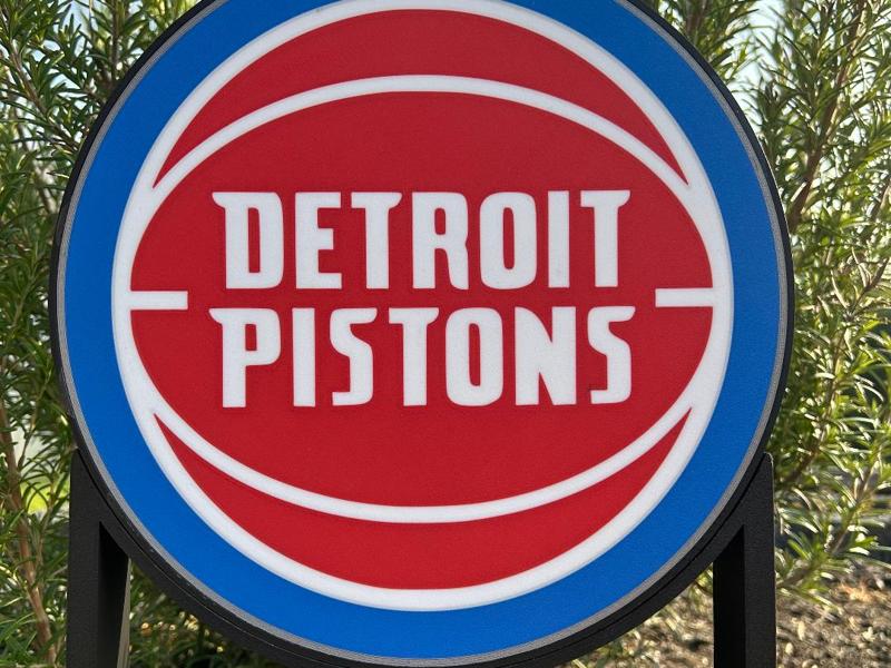 Detroit Pistons Lightbox mit Standfuß