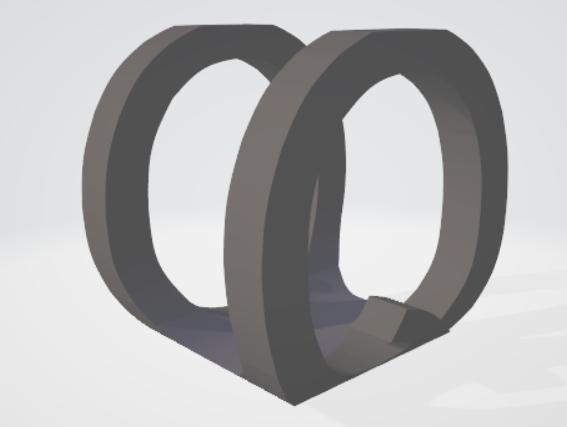 QU art combination letters 90° rotation