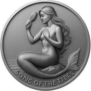 SONG OF THE TIDES MERMAID 999FS COIN TOKEN DOUBLE SIDED