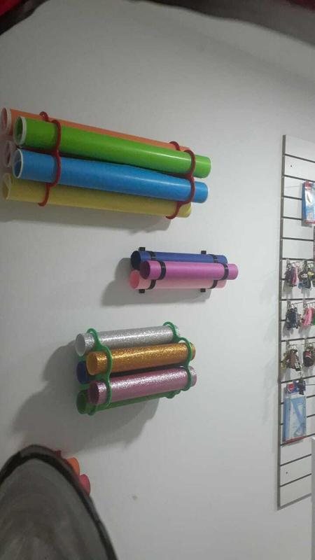 2 Stands for cardboard, vinyls and eva erasers