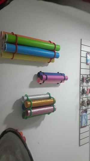 2 Stands for cardboard, vinyls and eva erasers