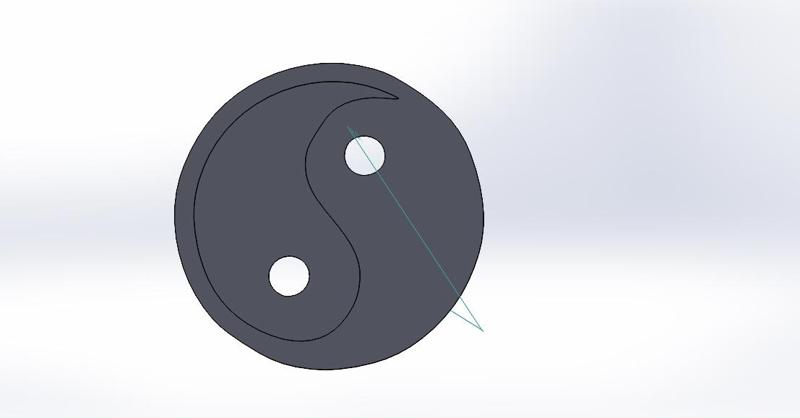 Yin yang button
