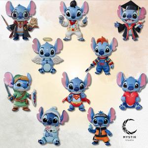 10x Stitch Multiverse Pack - 3D Fanart & Crossovers Figures