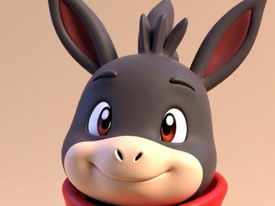 Mini Donkey Keychain