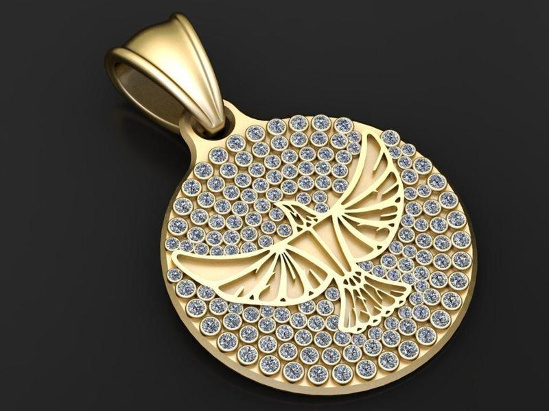 Colgante Vintage De Espíritu pendant 3d printable model