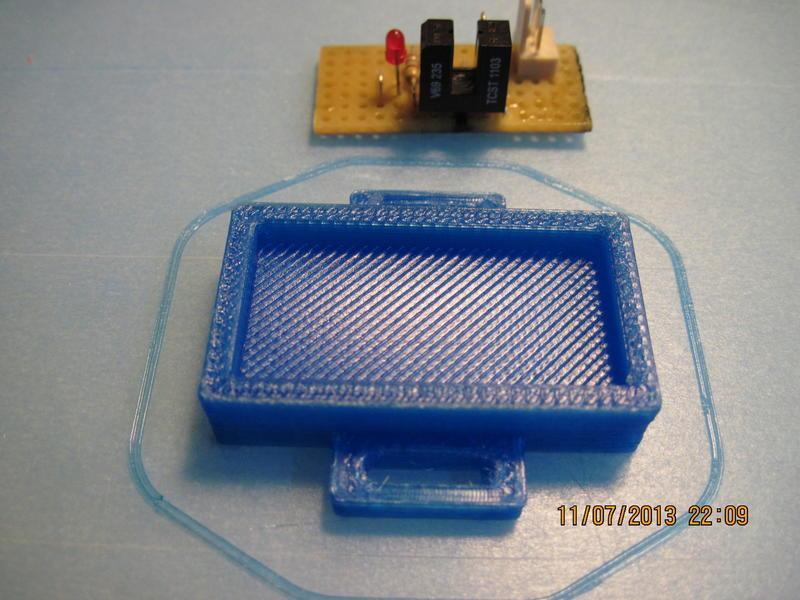 Printed holder for optical endstop (stripboard version)