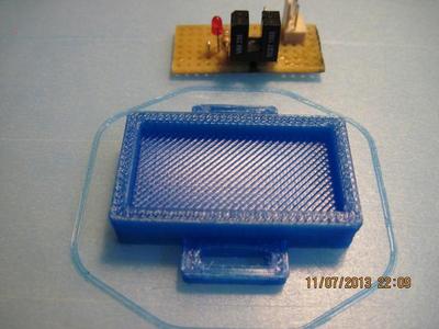 Printed holder for optical endstop (stripboard version)