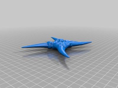 Jeepers Creepers throwing star Detailed