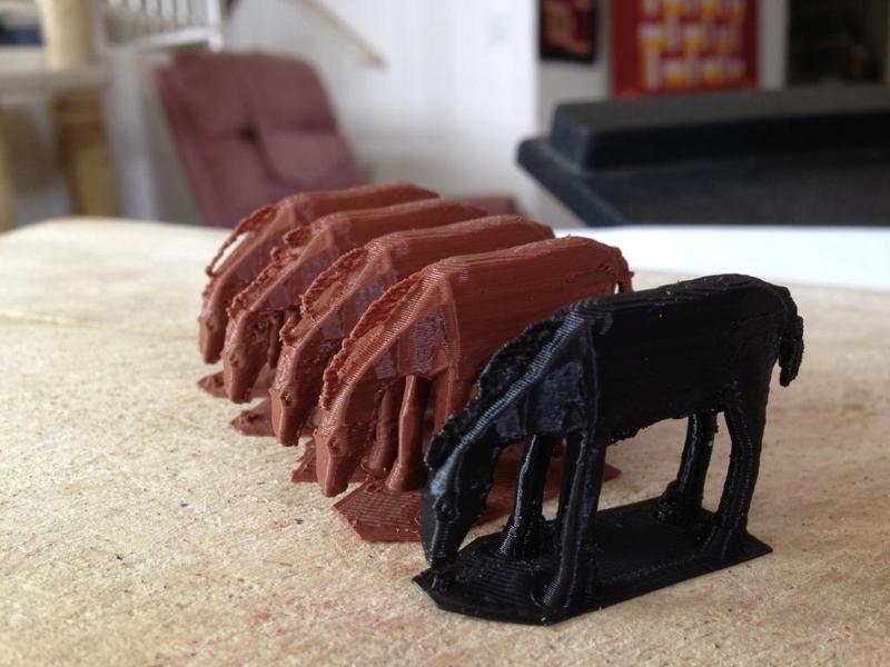 Horse with stand