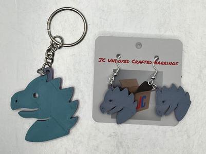 Dragon Earrings or Keychain - Grid Quest
