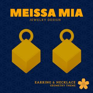 Necklace of Balance – 3D Print File for a Cubic Statement Piece - Cube Necklace & Cube Earring