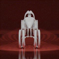 Santa Sleigh Sculpture