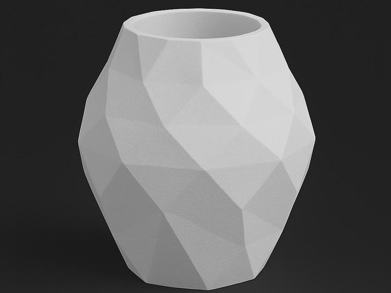 geometric vase