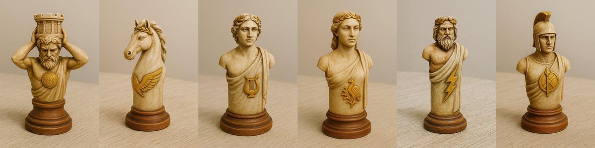 Mythological Chess Set – Complete 3D Printable Collection