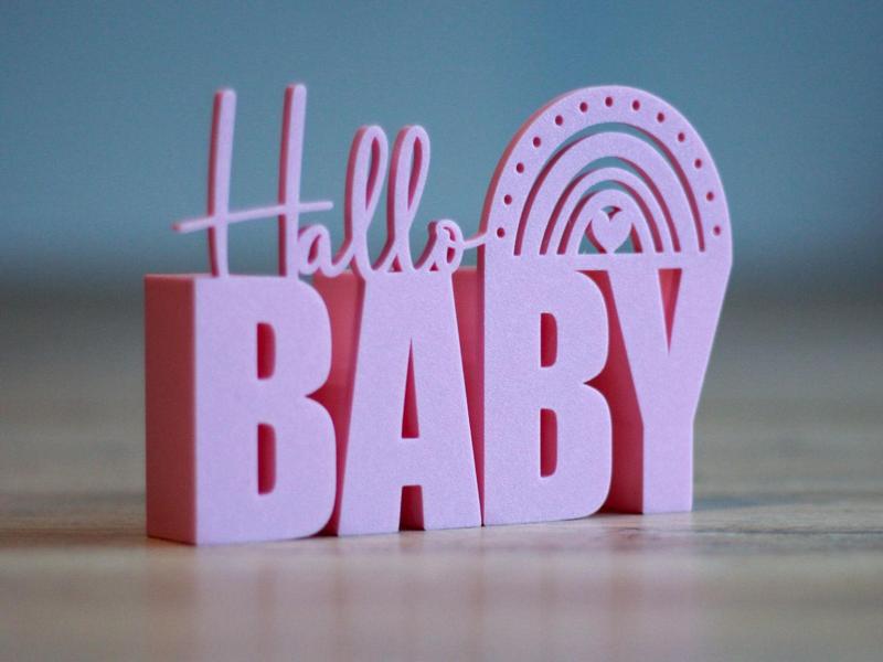 Hello Baby lettering