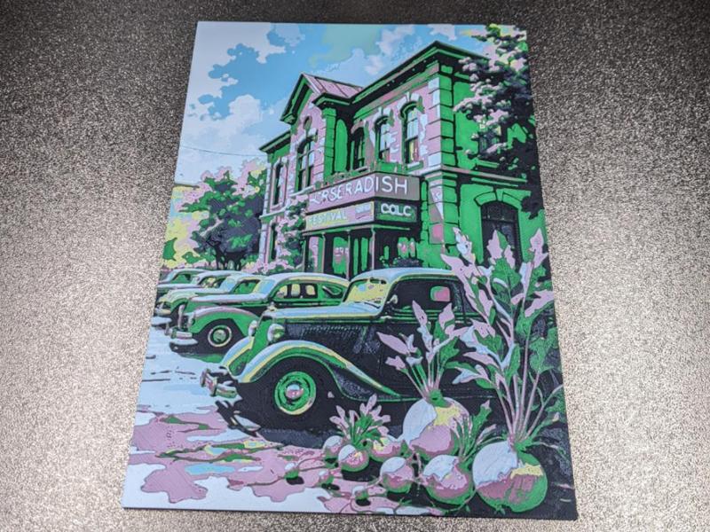 Horseradish Festival HueForge with frame