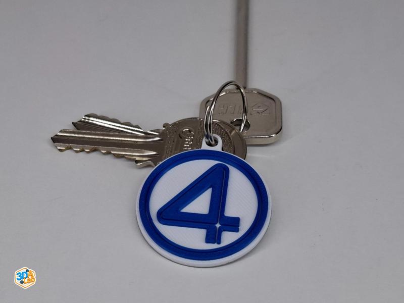 Fantastic Four Logo Keychain