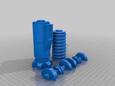 Luke Skywalker Lightsaber: Remix to print in 3 pieces no support for fast churnout