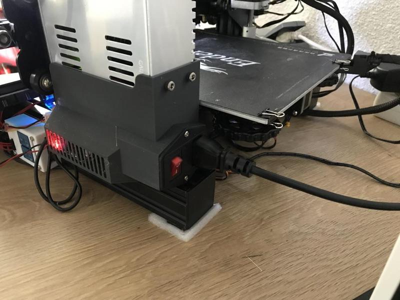Ender 3 PSU cover with integrated LM2596S