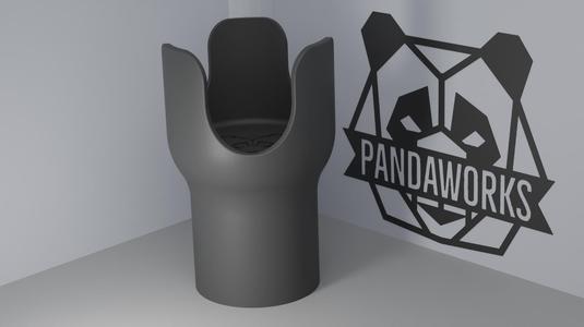 Car Cupholder Extension V2 for 46oz YETI, Stanley, Frank Green – Fits 85mm Car Cupholders | 3D Printable STL by PandaWorks