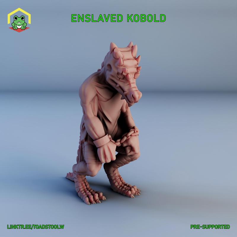 Enslaved Kobold - STL - RPG MINIATURE