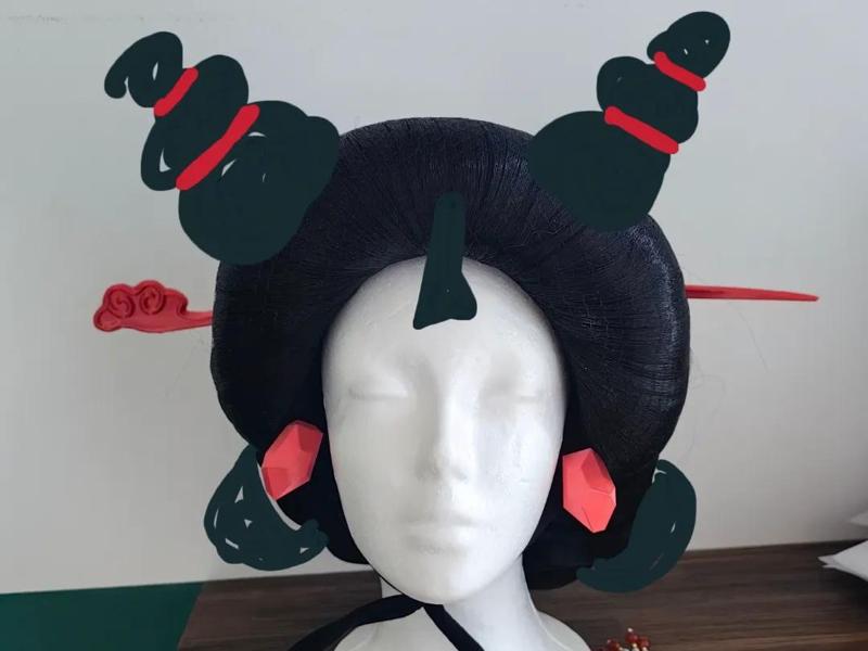 Stone Lady Hairpin Earrings