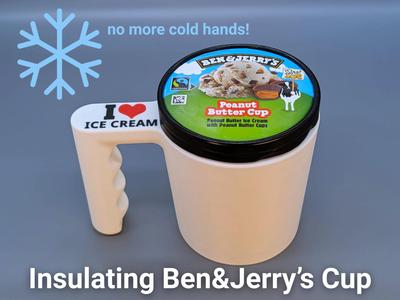 Insulating Ben & Jerry's Pint Holder Cup