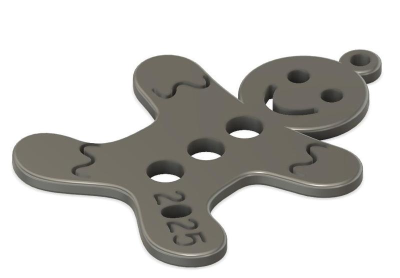 Gingerbread 2025 Christmas Tree Ornament