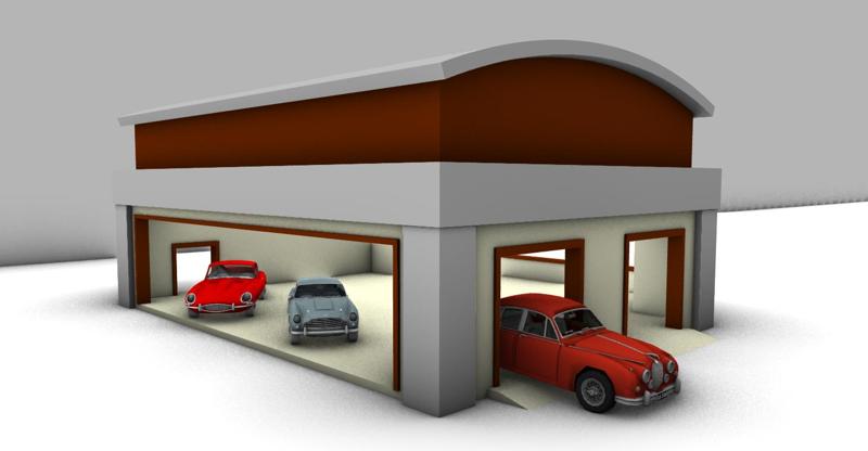 Diorama Garage | Diecast Garage | 1:64 1/64 |