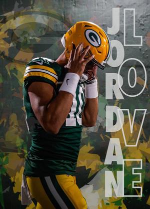 Jordan Love - Green Bay Packers - Hueforge