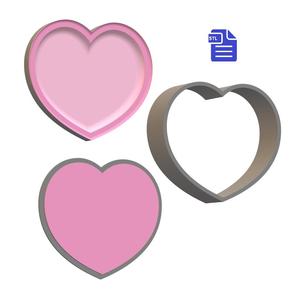 3pc Bubble Heart Bath Bomb Push Mold