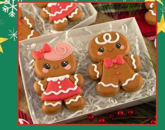 GINGER GINGER BREAD COUPLE CANE COOKIE CUTTER